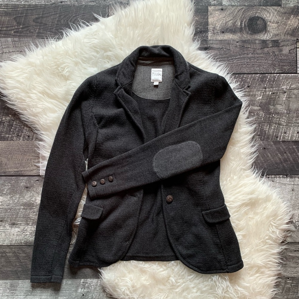 Sweater Blazer with elbow pads